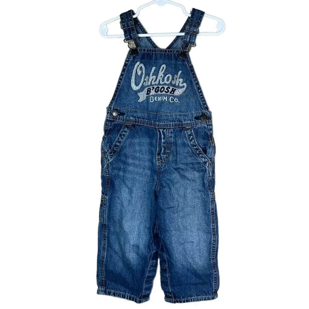 Oshkosh B’Gosh toddler boy jean overalls